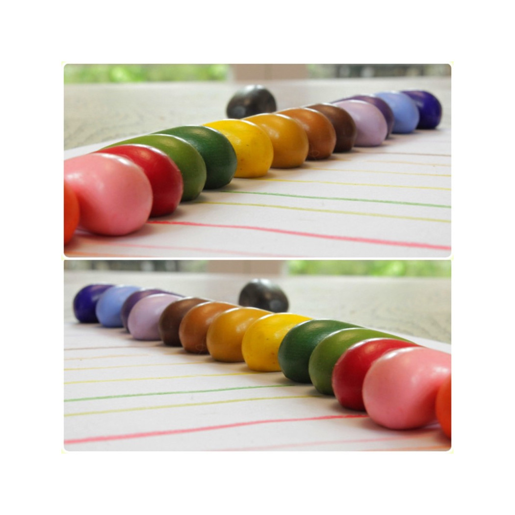 Crayon Rocks 16B - kredki stożkowe kamyki - 16 sztuk w bawełnianym woreczku