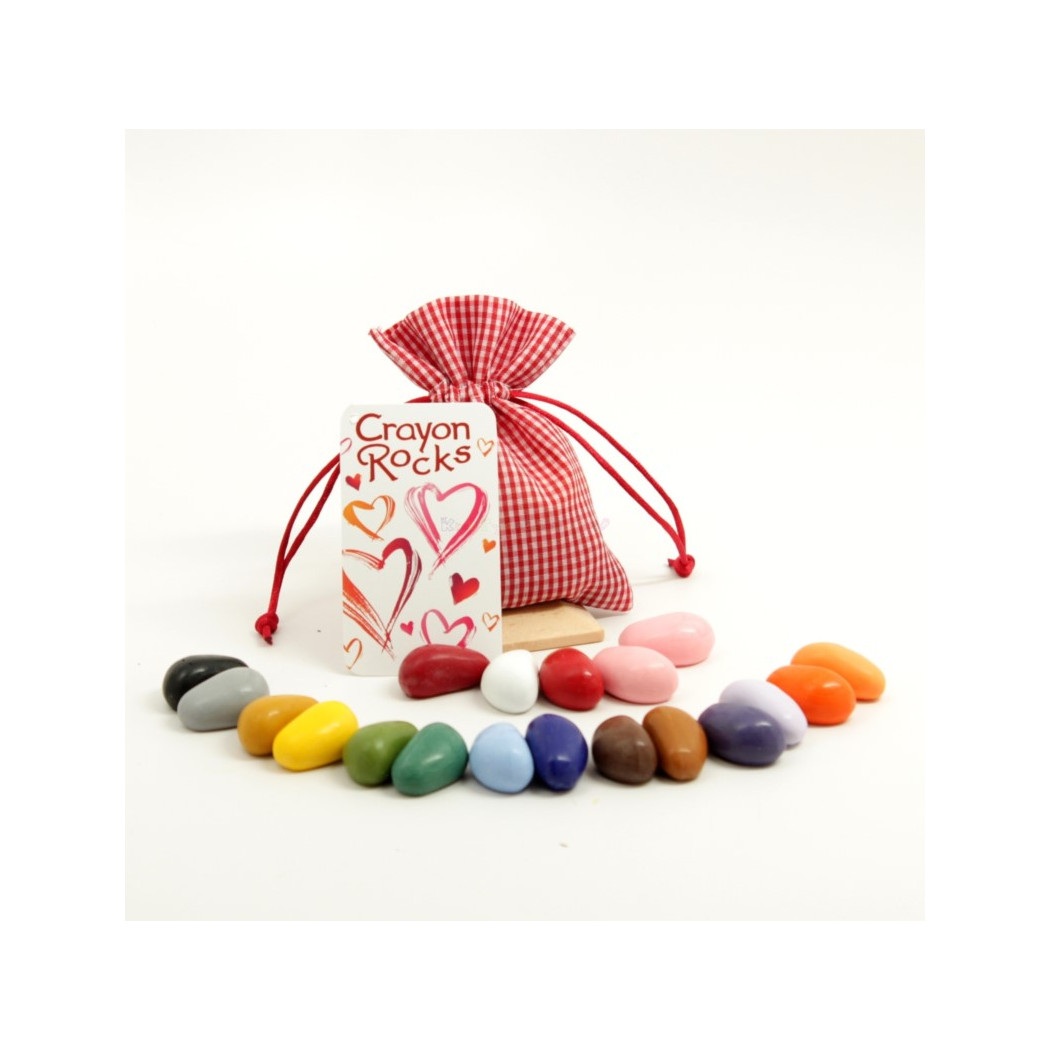 Crayon Rocks - Love - kredki stożkowe kamyki - 20 sztuk w woreczku