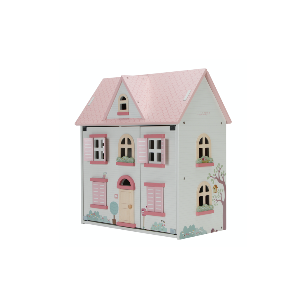 Duży Domek Dla Lalek FSC z Wyposażeniem - Little Dutch