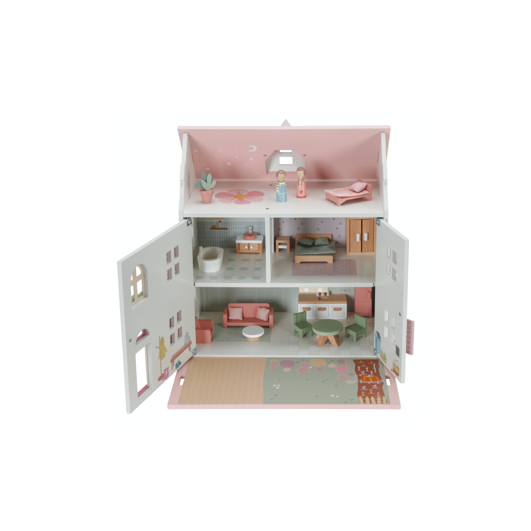 Duży Domek Dla Lalek FSC z Wyposażeniem - Little Dutch