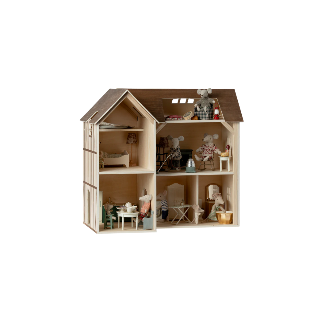 Wiejski Drewniany Domek Dla Myszek MAILEG - Mouse Hole Farmhouse