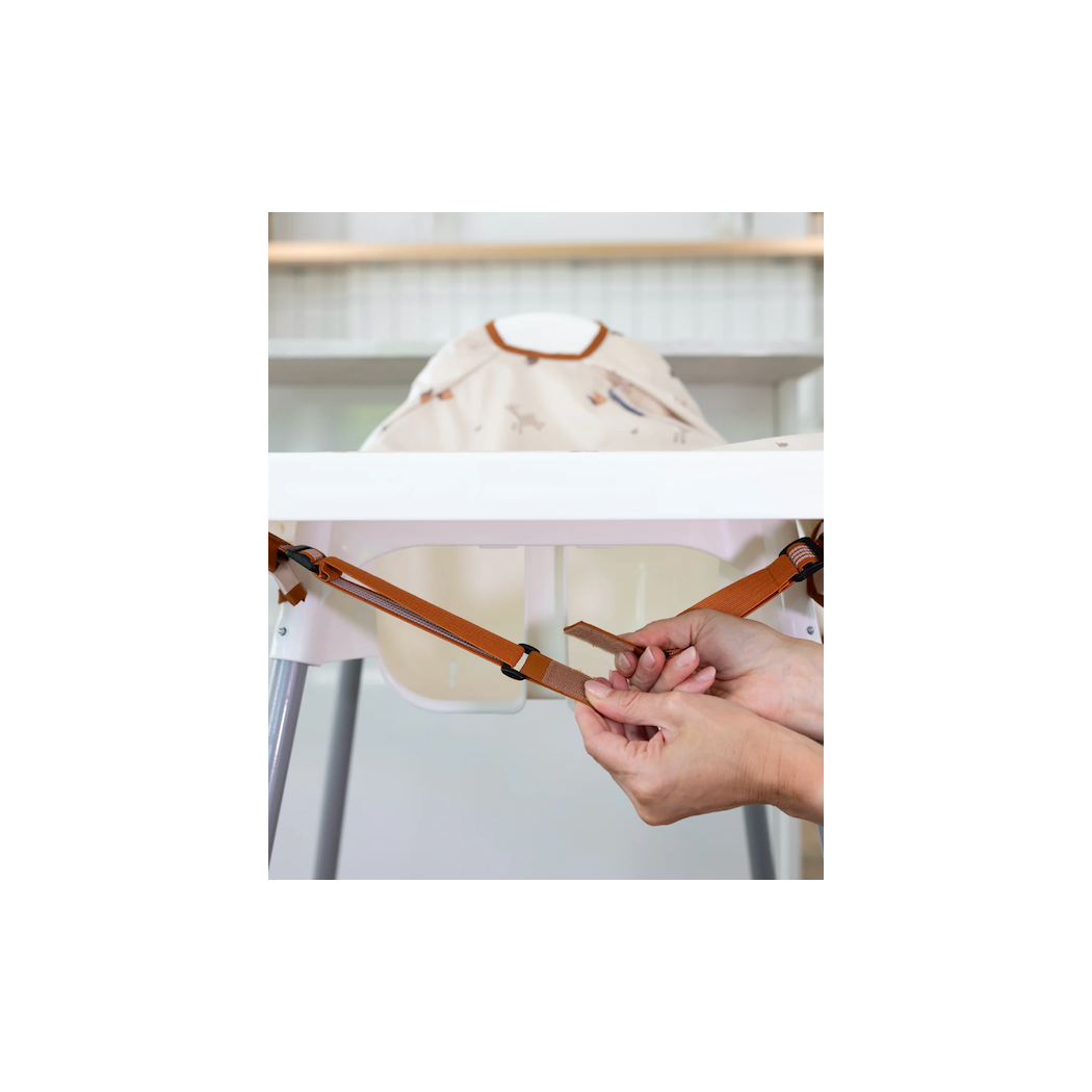 Forest Friends - Wodoodporny Śliniak z długim rękawem BLW - BIBaDO