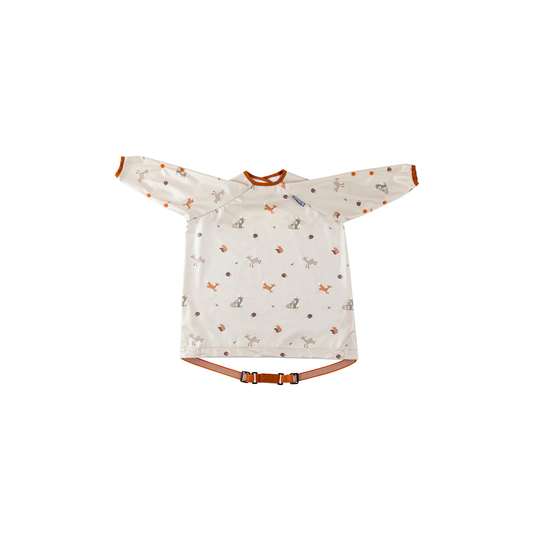 Forest Friends - Wodoodporny Śliniak z długim rękawem BLW - BIBaDO