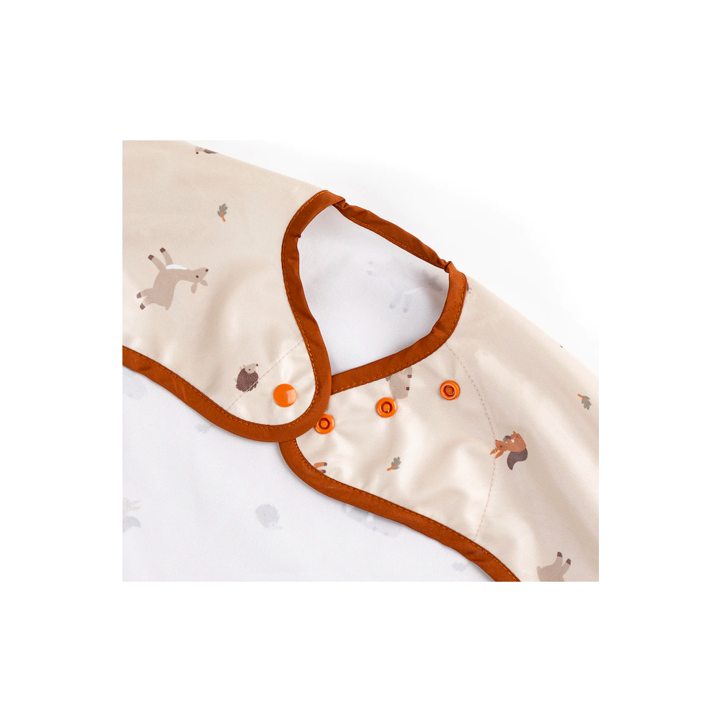 Forest Friends - Wodoodporny Śliniak z długim rękawem BLW - BIBaDO