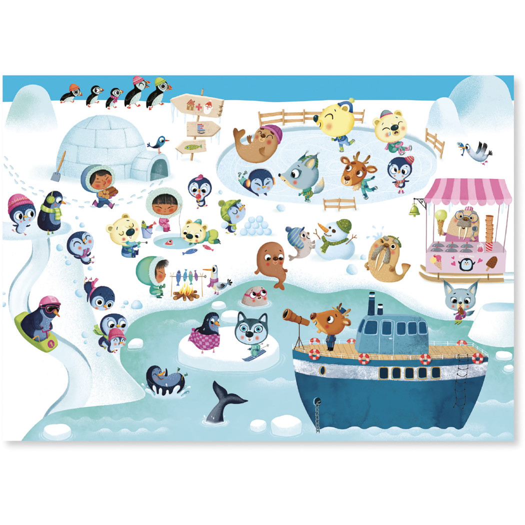 Sawanna Pustynia Biegun - Krainy - Zestaw Kalkomanii - Djeco