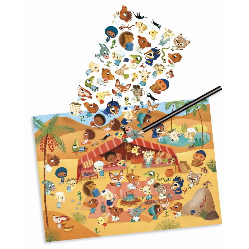 Sawanna Pustynia Biegun - Krainy - Zestaw Kalkomanii - Djeco