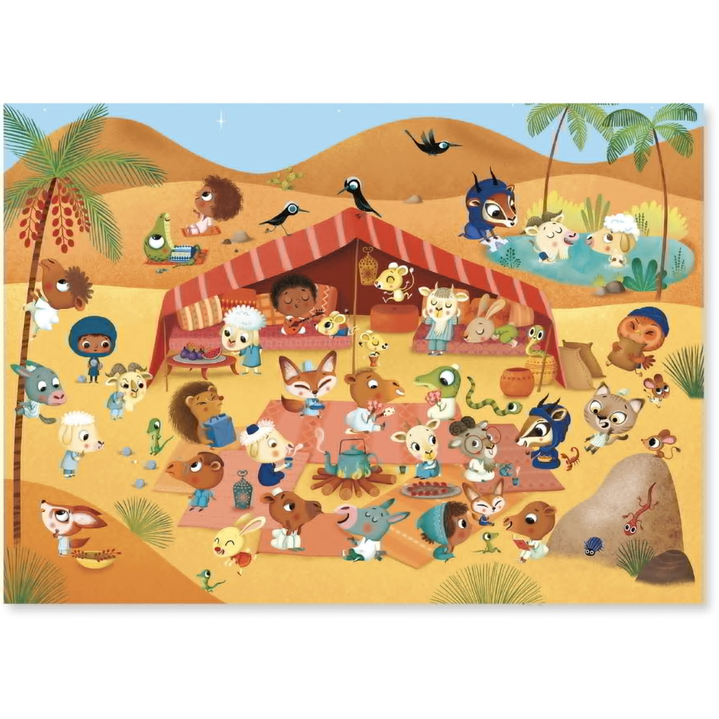 Sawanna Pustynia Biegun - Krainy - Zestaw Kalkomanii - Djeco