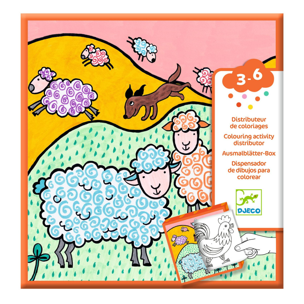 Farma - Kolorowanka z Grami - Djeco