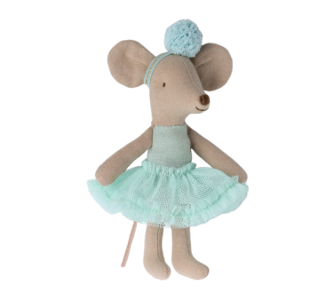 Myszka Baletnica - Light mint - Ballerina Mouse - Little Sister - Maileg