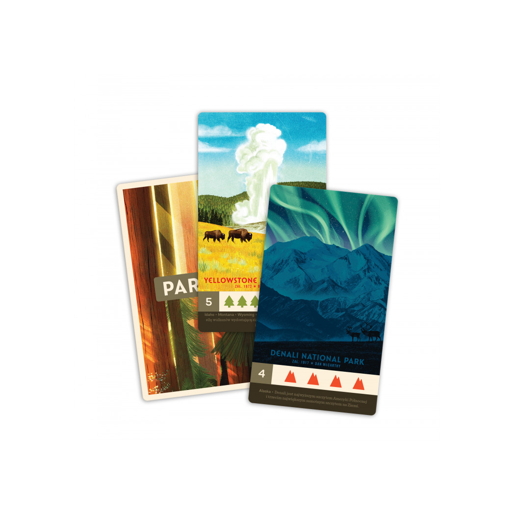 Parki - Gra Planszowa o Amerykańskich Parkach Narodowych - Albi