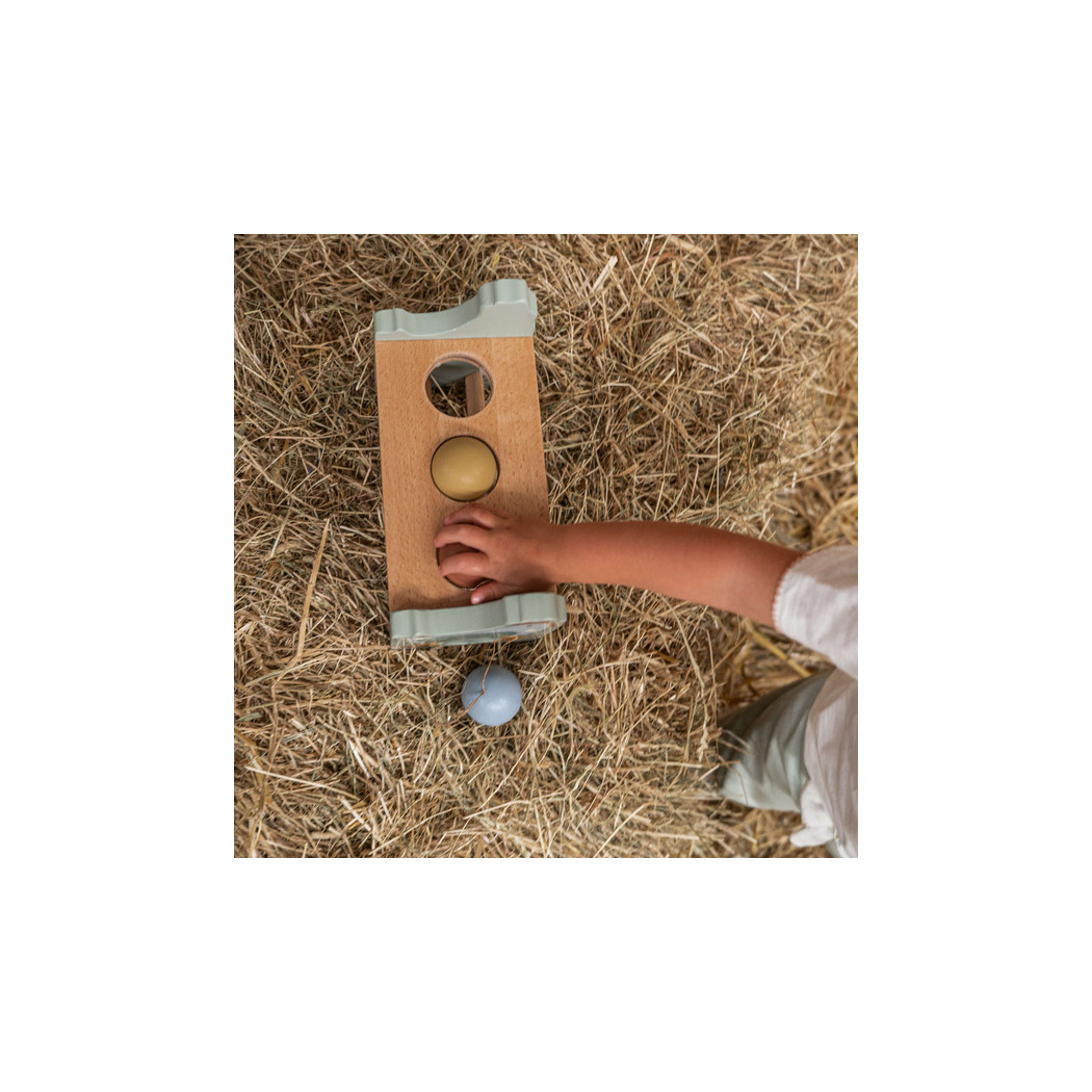 Little Farm - Drewniana Przebijanka Kurka - Mała Farma - Little Dutch - certyfikat FSC