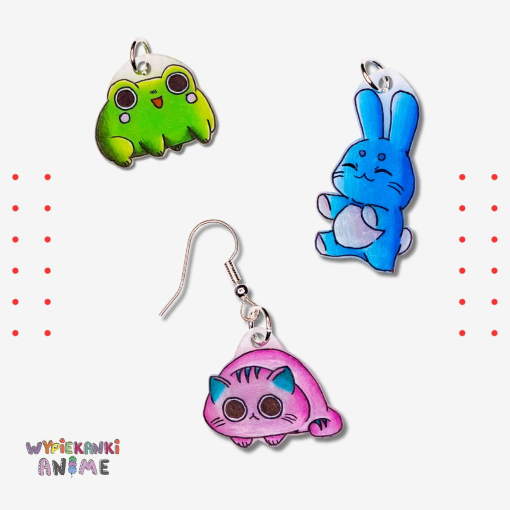 Anime Wypiekanki - Breloczki, Zawieszki, Kolczyki - Fabryka Frajdy