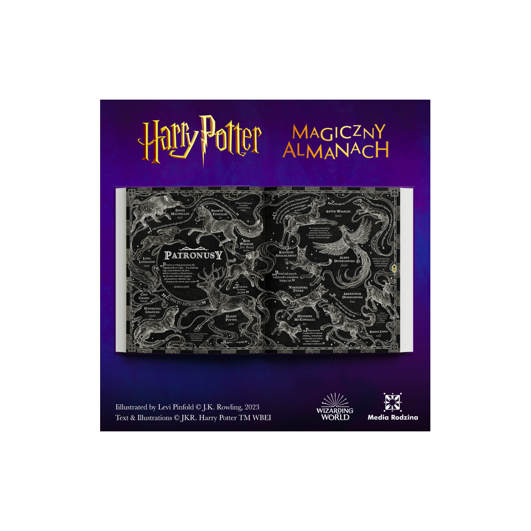 Harry Potter - Magiczny Almanach Kompendium Wiedzy o Świecie Magii - Wydanie Ilustrowane - Joanne K. Rowling - MEDIA RODZINA
