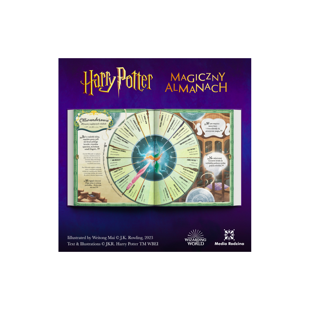 Harry Potter - Magiczny Almanach Kompendium Wiedzy o Świecie Magii - Wydanie Ilustrowane - Joanne K. Rowling - MEDIA RODZINA