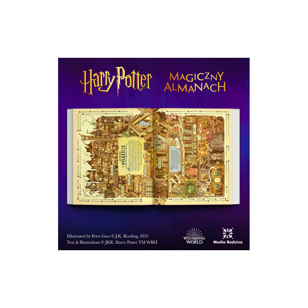 Harry Potter - Magiczny Almanach Kompendium Wiedzy o Świecie Magii - Wydanie Ilustrowane - Joanne K. Rowling - MEDIA RODZINA
