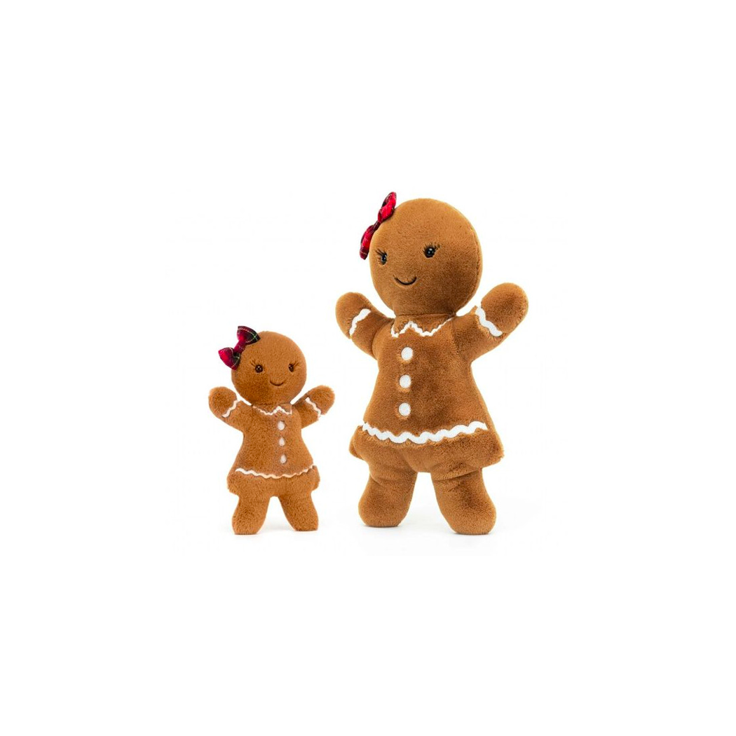 Wesoła Piernikowa Dziewczynka 18 cm - Pluszowa Ozdoba Przytulanka - Jellycat