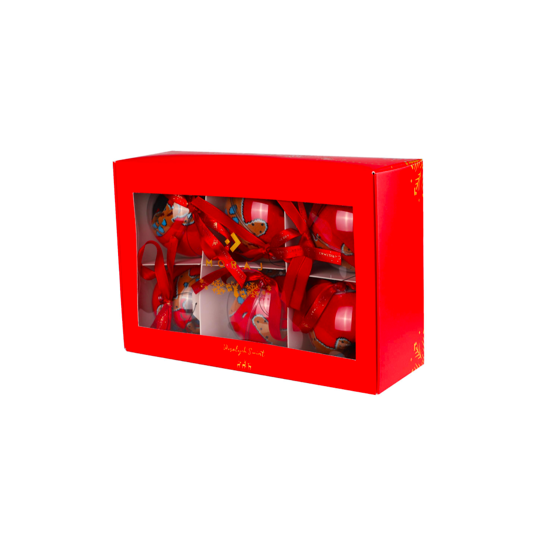 Pierniczki - Świąteczne Męskie Skarpetki 38-43 - BOMBKA - MORAJ