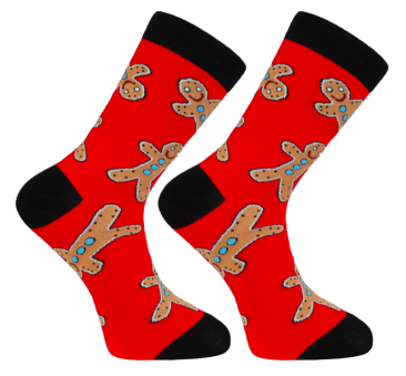 Pierniczki - Świąteczne Męskie Skarpetki 38-43 - BOMBKA - MORAJ