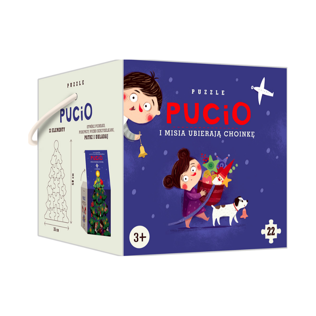 Pucio i Misia Ubierają Choinkę - Puzzle - Nasza Księgarnia
