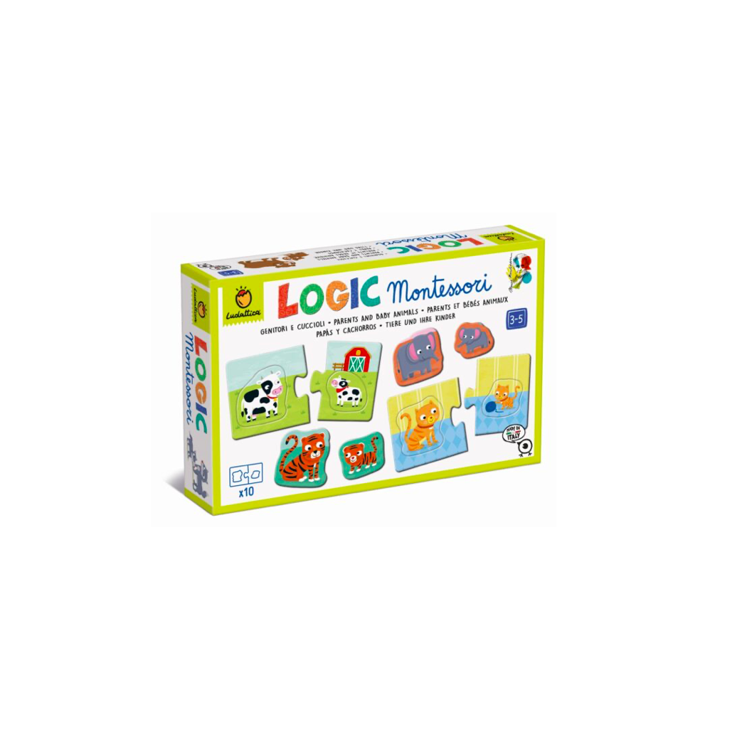 Dopasuj Małe Zwierzątko Do Jego Mamy - Układanka Montessori - Ludattica