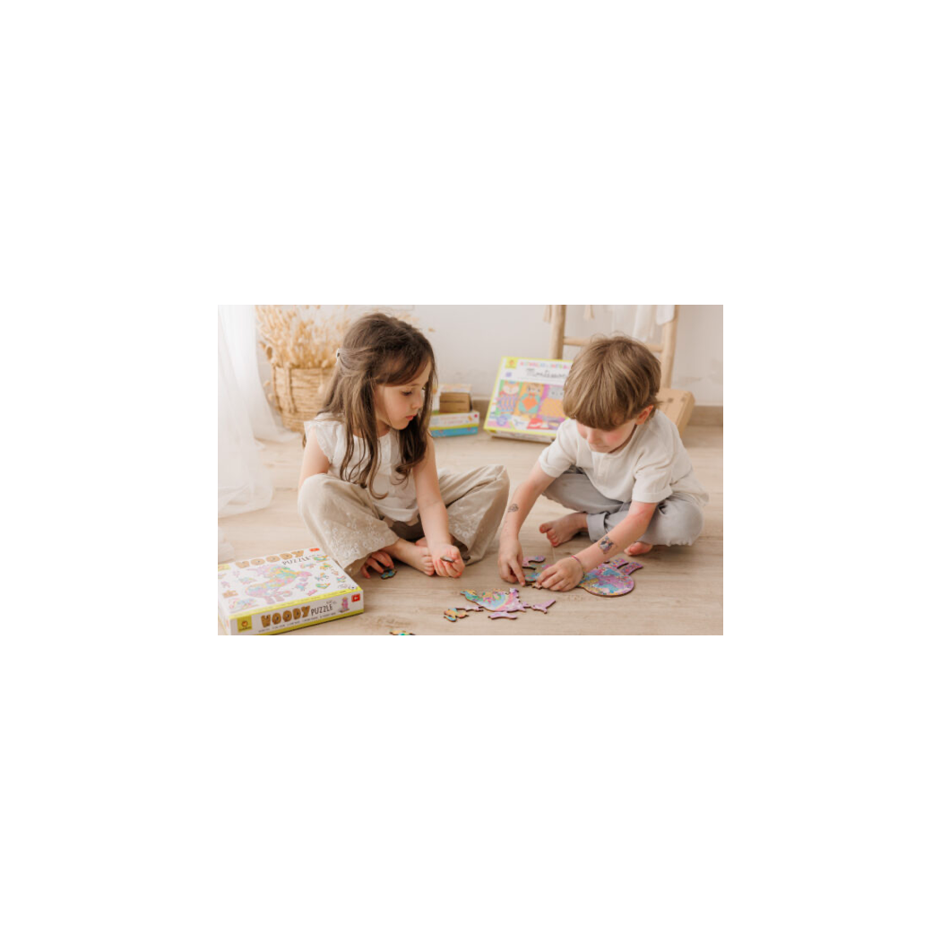 BAŚNIOWE POSTACIE - Drewniane Puzzle Konturowe - Ludattica