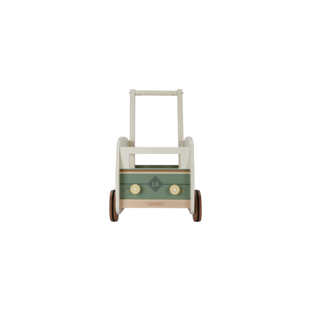 Drewniany Pchacz Vintage Camper - Little Dutch