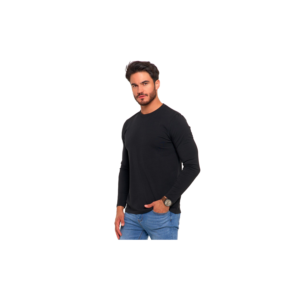 Czarna Koszulka z Długim Rękawem - Męska rozmiar M - MORAJ