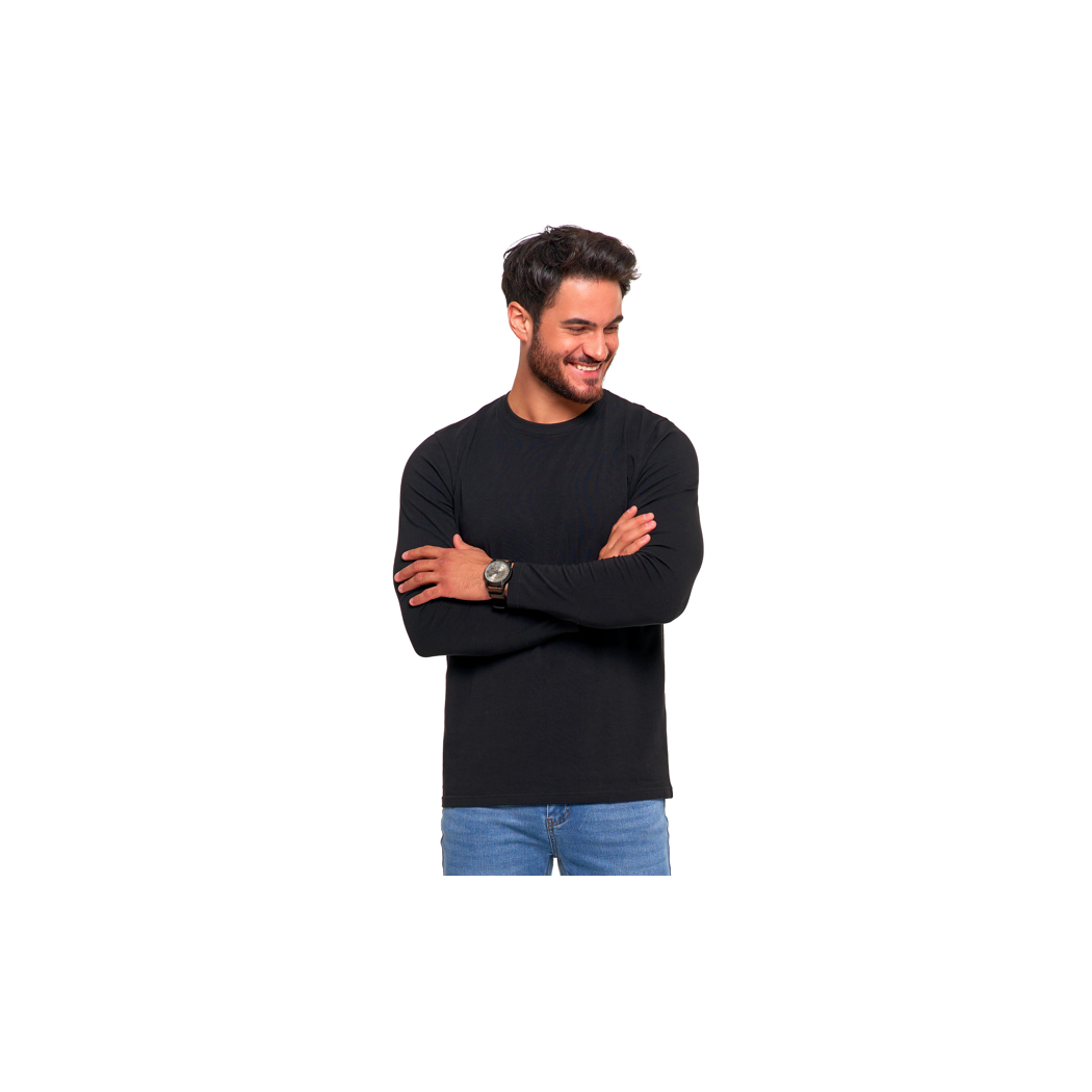 Czarna Koszulka z Długim Rękawem - Męska rozmiar M - MORAJ