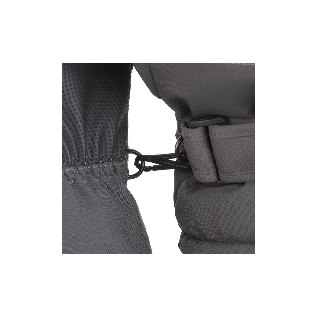 Czarno - Różowe Ortalionowe - Rękawiczki Damskie - Pięciopalczaste - MORAJ