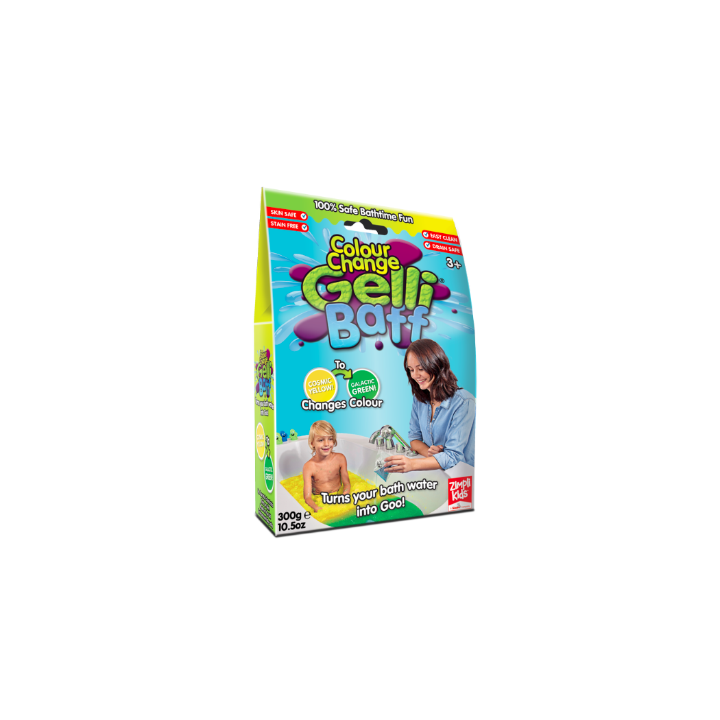 Gelli Baff - Magiczny proszek do kąpieli 300 g - Kosmiczny Żółty - Zimpli Kids