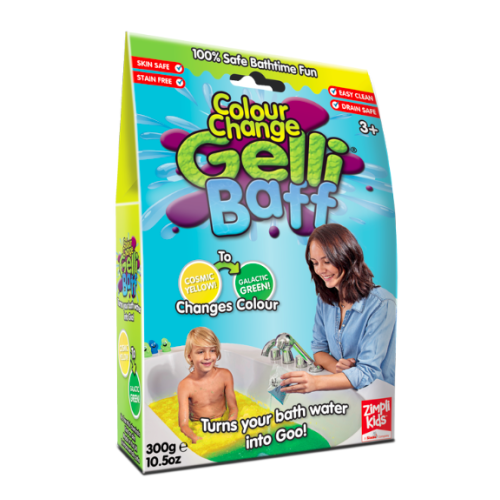 Gelli Baff - Magiczny proszek do kąpieli 300 g - Kosmiczny Żółty - Zimpli Kids