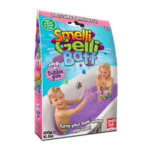 Gelli Baff Smelli - Magiczny proszek do kąpieli 300 g - Guma Balonowa - Zimpli Kids