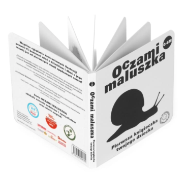 Oczami Maluszka Ślimak - Książeczka Kontrastowa - Sierra Madre