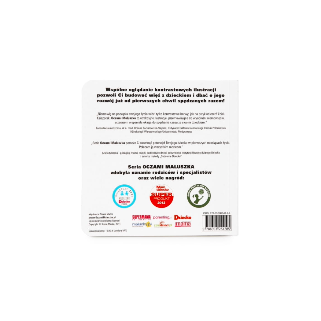 Oczami Maluszka Ślimak - Książeczka Kontrastowa - Sierra Madre