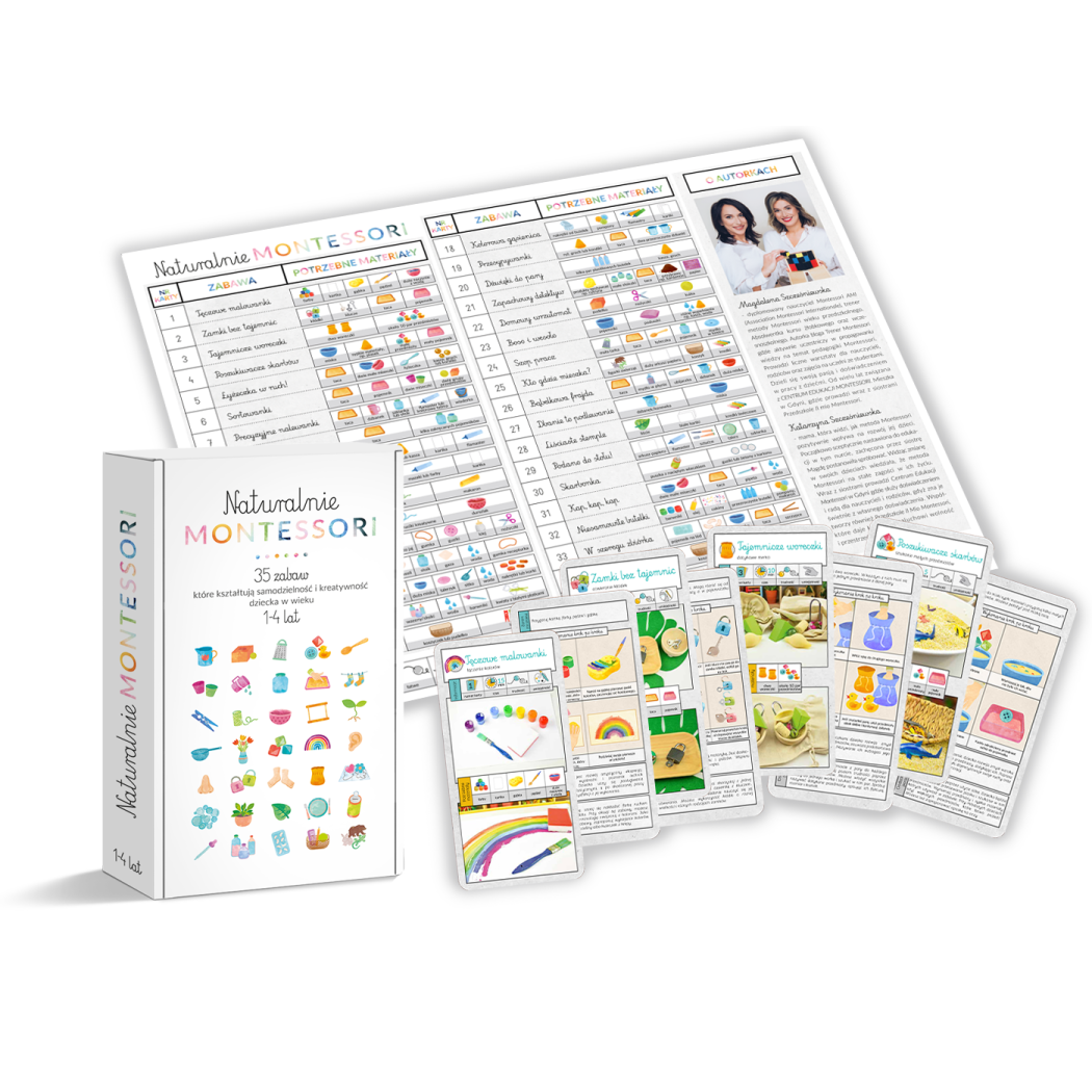 Naturalnie Montessori - 35 Zabaw Które Kształtują Samodzielność i Kreatywność - Wydawnictwo Api Papi