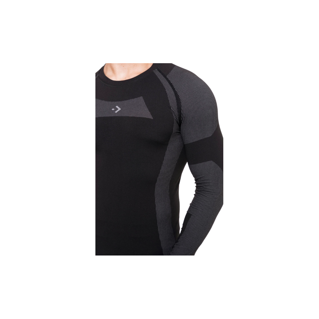 Męski Komplet Bielizny Termoaktywnej - Rozmiar M - Kolor Czarno/Szary - MORAJ