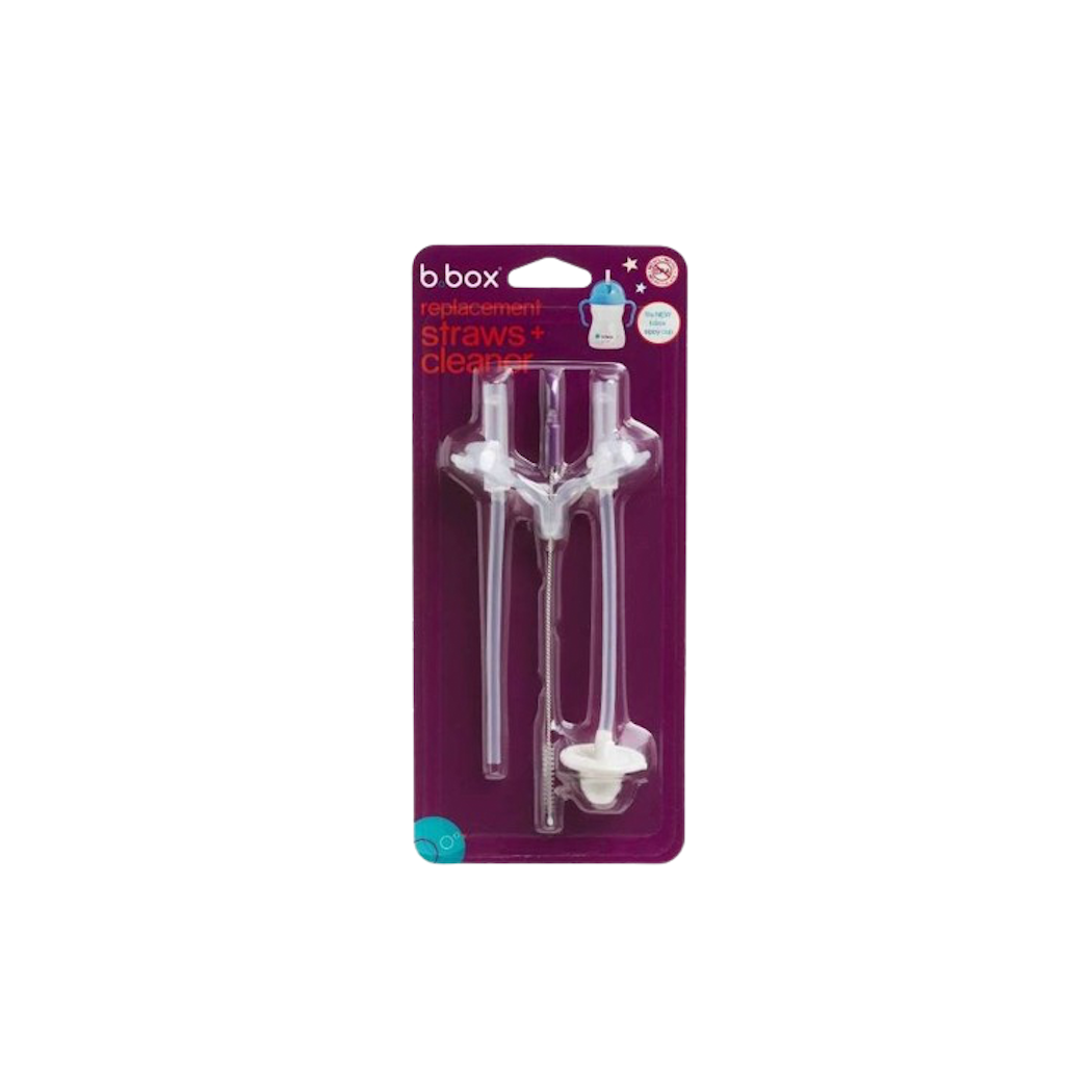 Słomki Zapasowe i Szczoteczka do bidonu 2 szt. wymienne - B.BOX