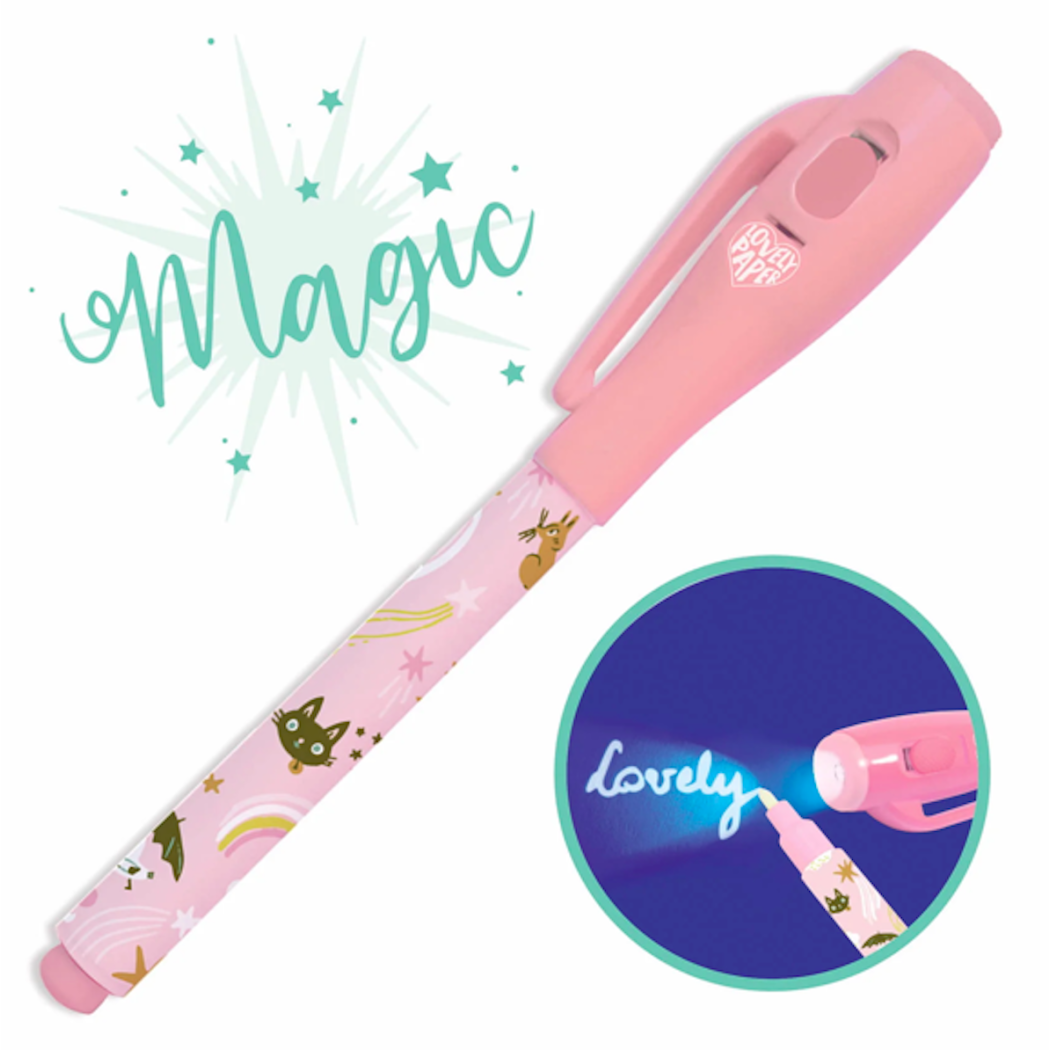 LUCILLE - Magiczny Długopis z Niewidzialnym Atramentem - Znikający Tusz - UV - Djeco