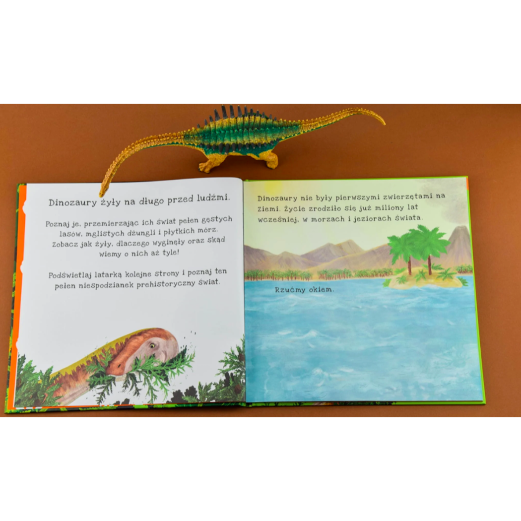 Dinozaury - Poznaj Sekretny Świat Dinozaurów - Podświetl i Odkryj - Wydawnictwo Api Papi