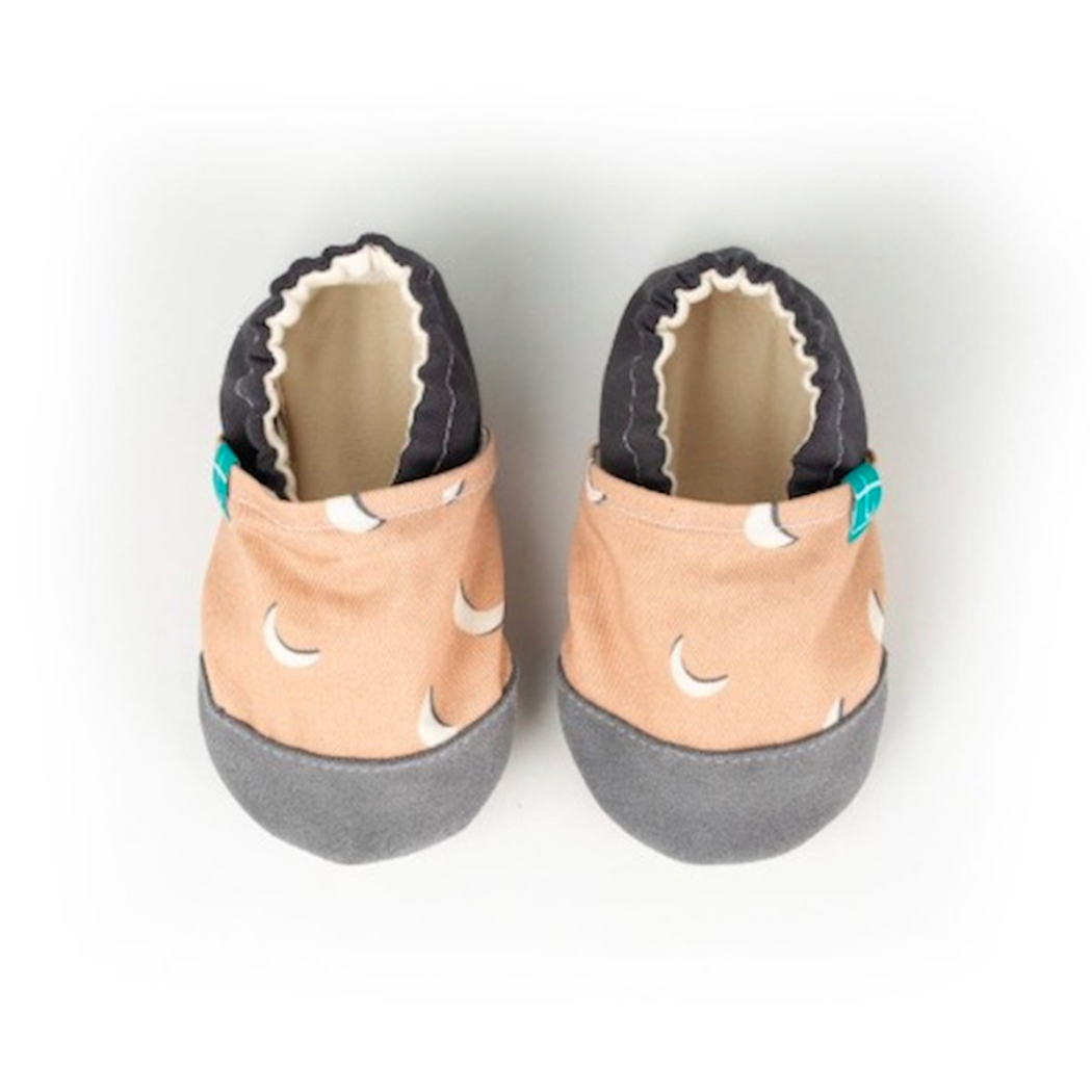 Grey Moon - rozmiar 18-24 miesięcy - Papcie Titot - SKÓRZANA PODESZWA