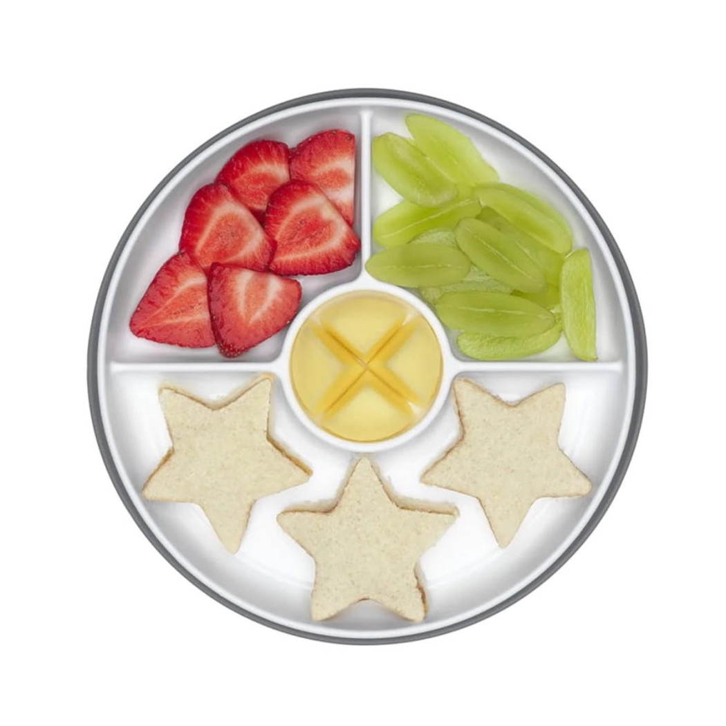 Grey - Talerzyk Dzielony z Silikonową Przyssawką - Oxo