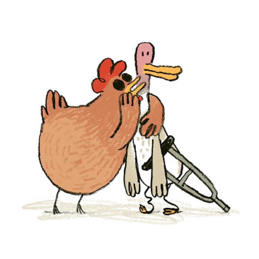 Kulawa Kaczka i Ślepa Kura - Ulrich Hub - Dwie Siostry