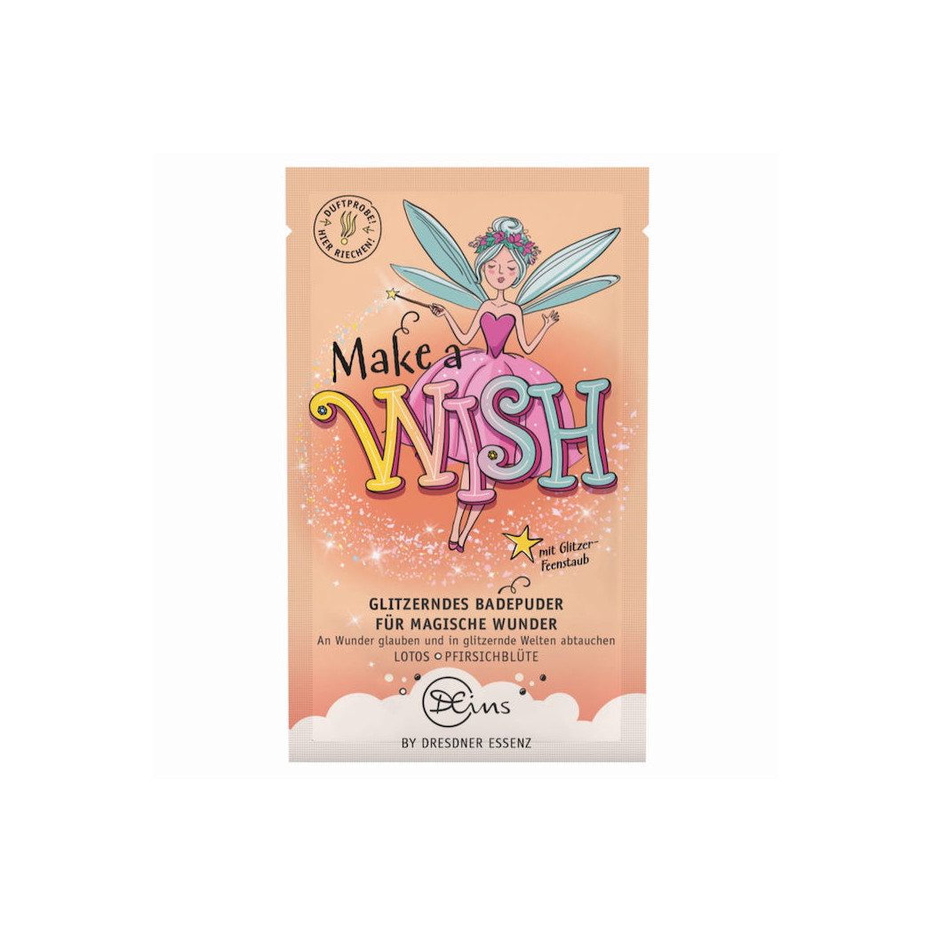 Make a Wish - Puder do Kąpieli z Brokatem 60g - Dresdner Essenz