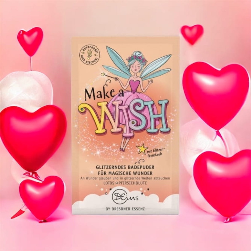 Make a Wish - Puder do Kąpieli z Brokatem 60g - Dresdner Essenz