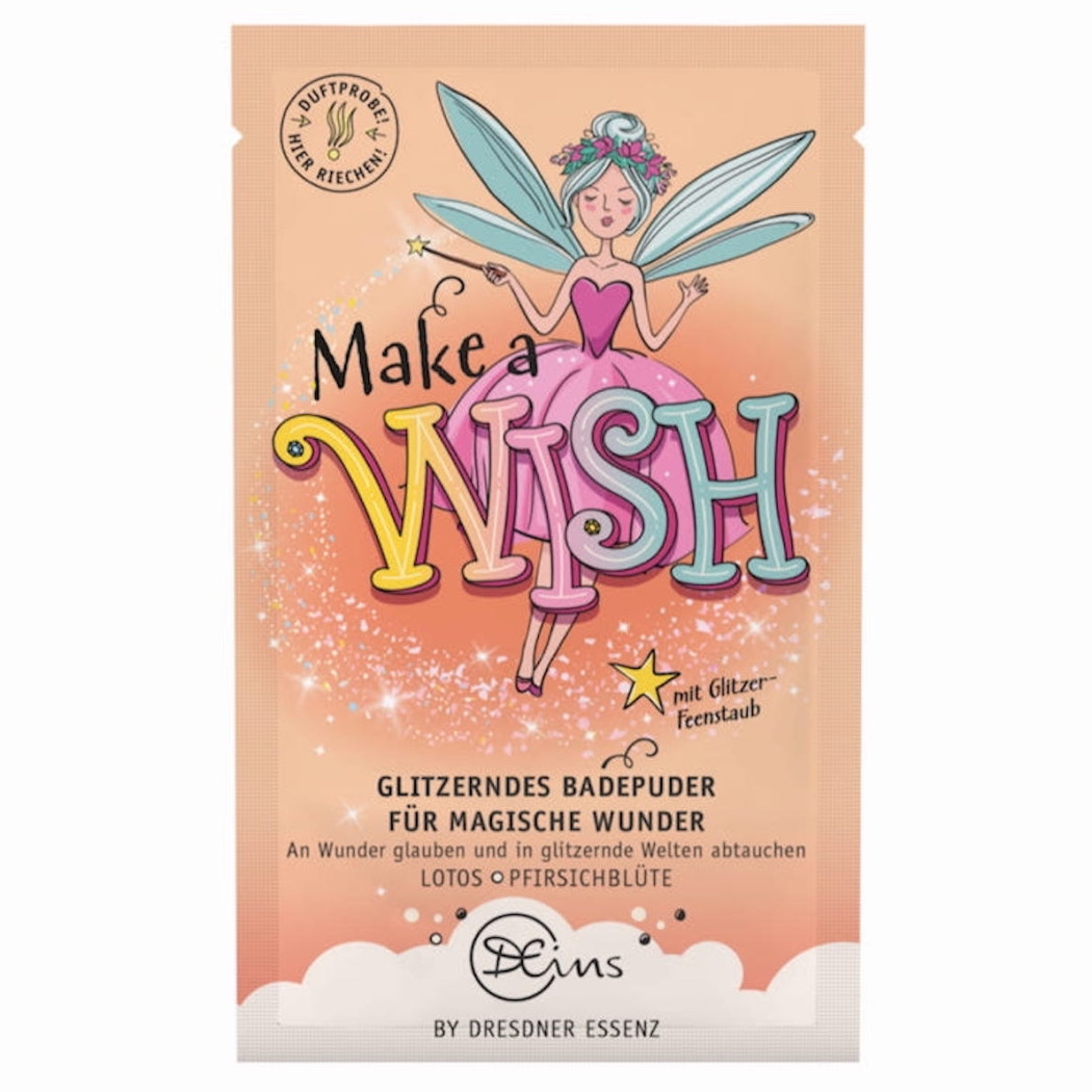 Make a Wish - Puder do Kąpieli z Brokatem 60g - Dresdner Essenz