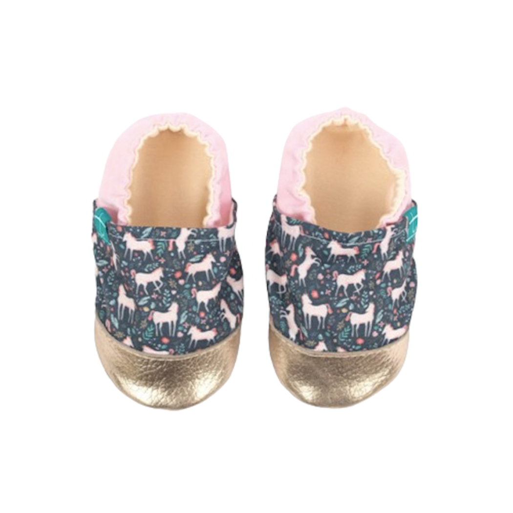 Unicorn Magic - rozmiar 18-24 miesięcy 22/23 14 cm - Papcie Titot - SKÓRZANA PODESZWA