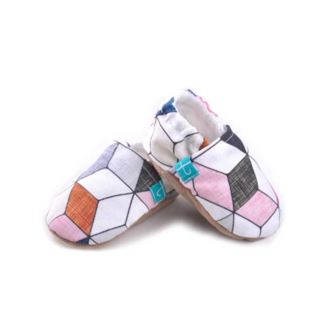 WYPRZEDAŻ Pink Diamond Skórzana Podeszwa - rozmiar 0-3 msc - Papcie Titot