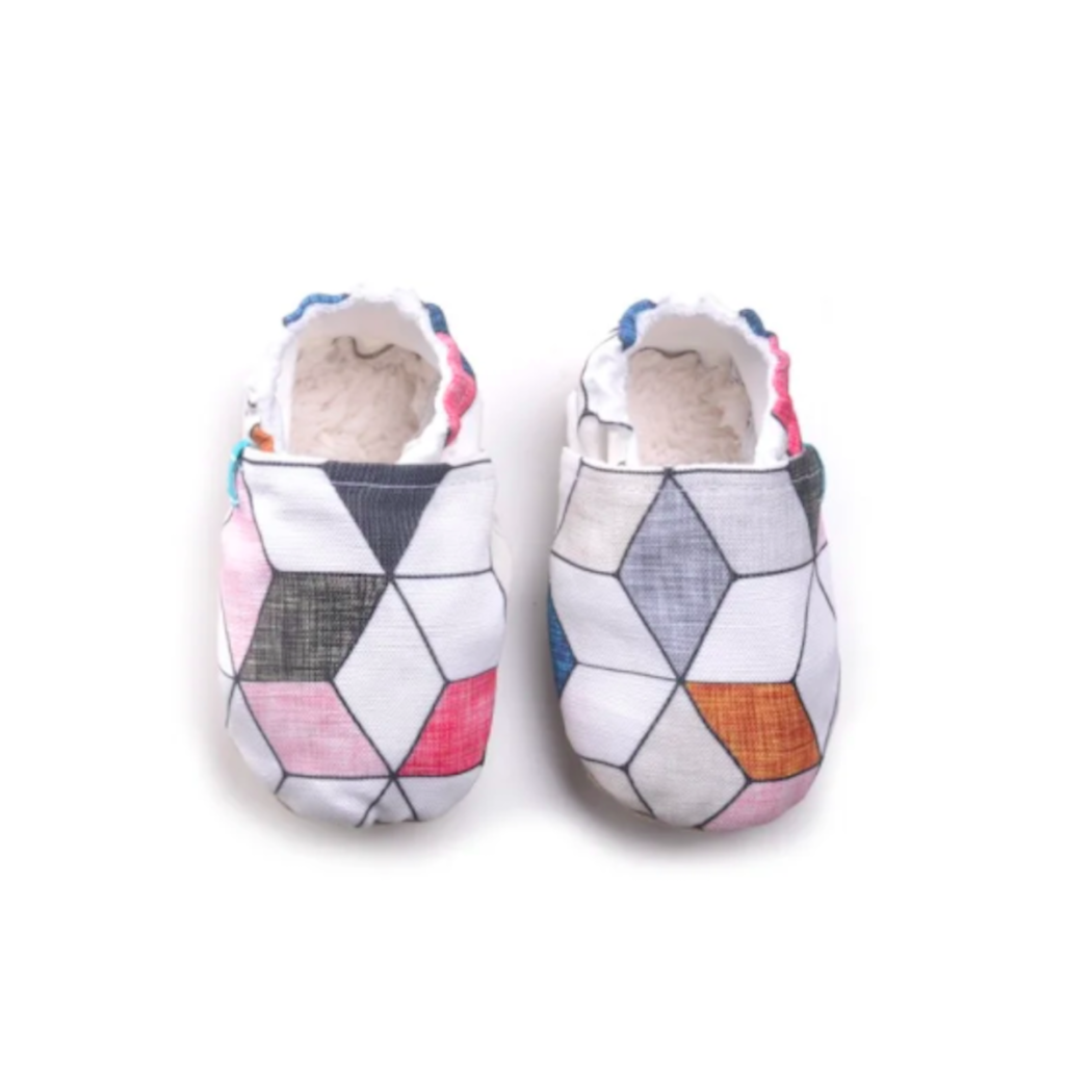 WYPRZEDAŻ Pink Diamond Skórzana Podeszwa - rozmiar 0-3 msc - Papcie Titot