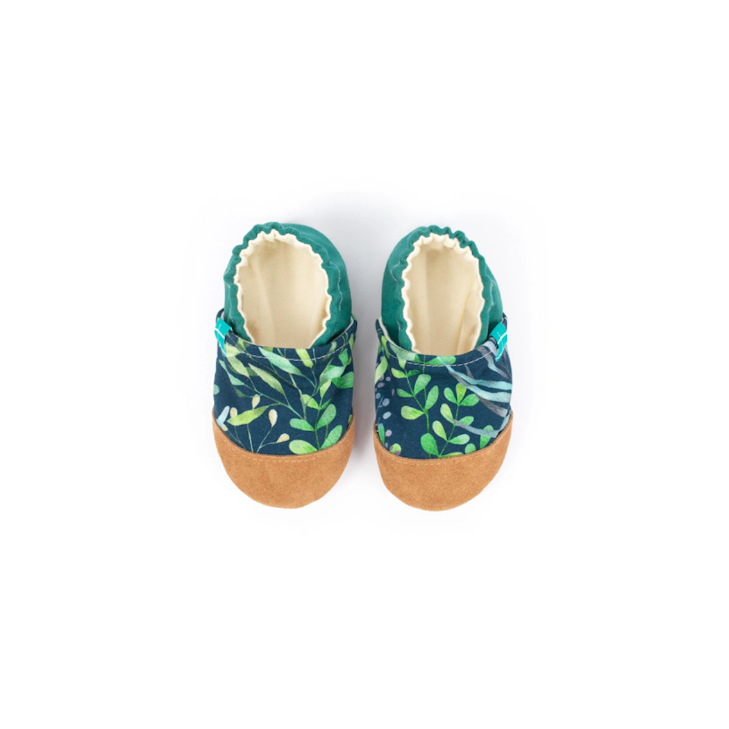 So Green - rozmiar 2-3 lata - Papcie Titot - SKÓRZANA PODESZWA