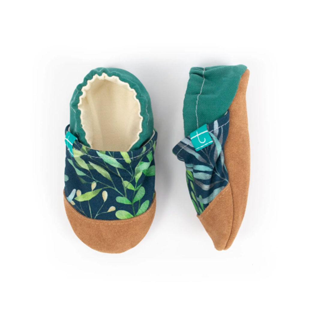 So Green - rozmiar 2-3 lata - Papcie Titot - SKÓRZANA PODESZWA